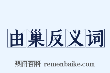 由巢反义词是什么意思的图片